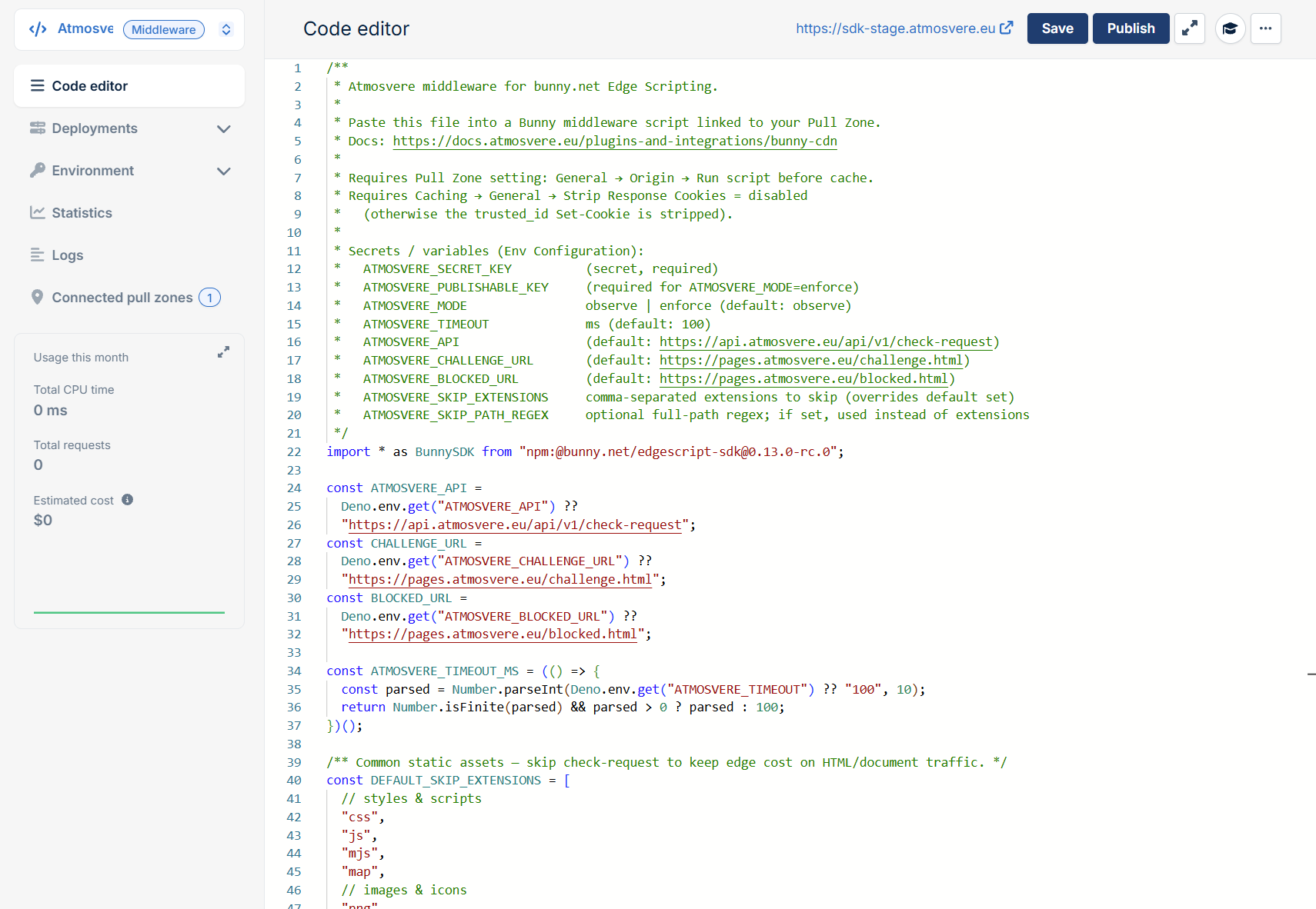 Script in editor